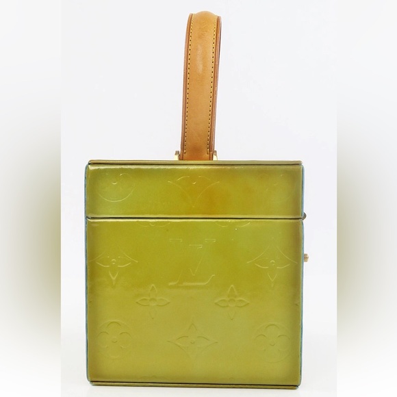 Louis Vuitton Olive Green Box Bag with Gold Accents - Picture 3 of 15